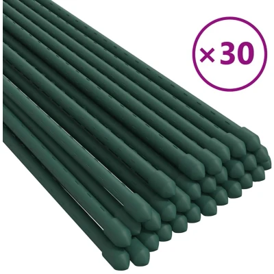 Afbeelding van Plantenstaken 30 st 150 cm staal groen