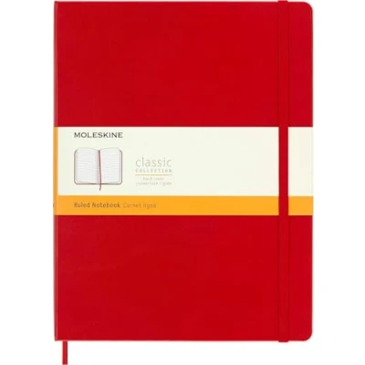 Image de Carnet ligne tres grand format rigide scarlet