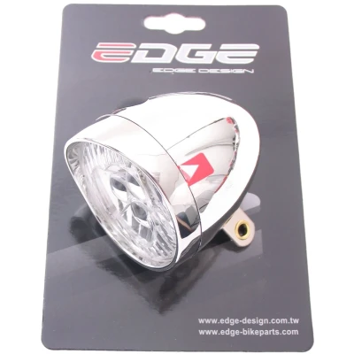 Afbeelding van Koplamp Edge Retro 3 led aan/uit incl. batterijen chroom