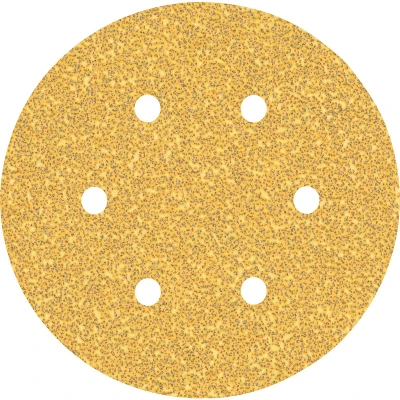 Image de BOSCH 2608900813 Feuille abrasive Expert C470 Best pour le bois et la peinture, diamètre 150 mm, grain 40, 6 trous (5 pcs)