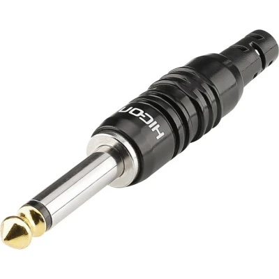 Afbeelding van Hicon HI J63M07 Jackplug 6.35 mm Stekker, recht Aantal polen: 2 Mono Zwart 1 stuk(s)