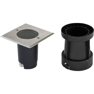 Afbeelding van EVN Lichttechnik 679435 LED vloerinbouwlamp GU10 Hoogvoltage halogeenlamp RVS