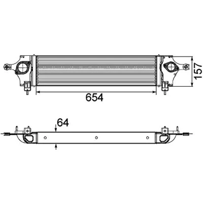 Afbeelding van MAHLE ORIGINAL CI 200 000P Intercooler