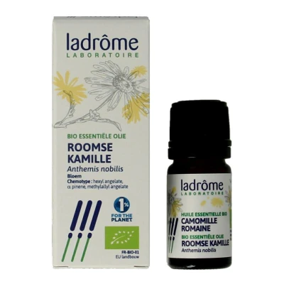 Afbeelding van Rooms kamille etherische olie Ladrome bio 5 ml