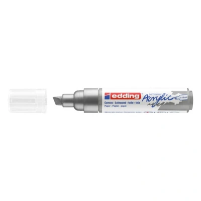 Image de Edding 5000 marqueur acrylique (5 10 mm biseautée) argent