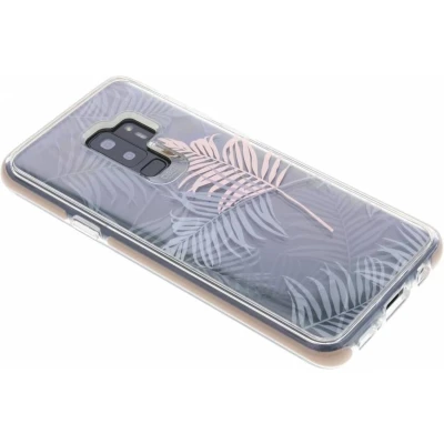 Afbeelding van Samsung Galaxy S9 Plus Hoesje Gear4 Victoria Serie Hard Kunststof Backcover Palms Geschikt Voor
