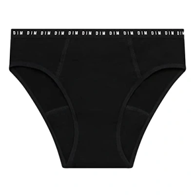 Afbeelding van Dim Menstruatieslip voor meisjes, gemiddelde menstruatie, 1 stuk, zwart.