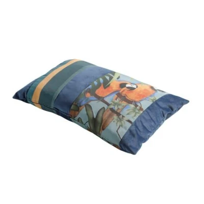 Afbeelding van Madison sierkussen 60x40 cm Velvet match army blue