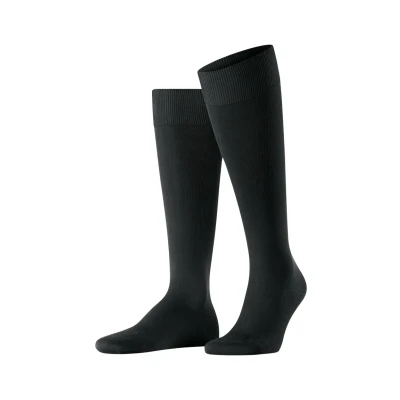 Afbeelding van Falke Energizing Cotton Kneehigh Compression Kniekousen, Heren, Maat: 43/44, Black