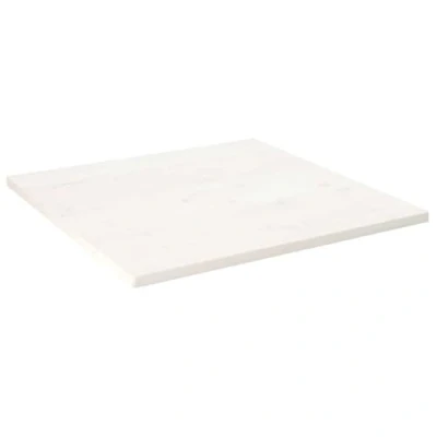 Afbeelding van Tafelblad vierkant 80x80x2,5 cm massief grenenhout wit