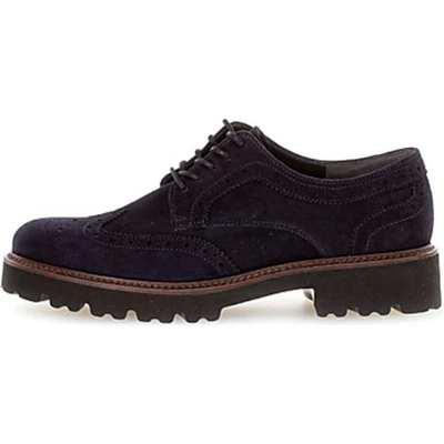Afbeelding van Gabor Veterschoenen, Dames, Maat: 35.5, Pazifik Veloursleer