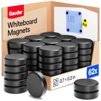 Afbeelding van GAUDER Whiteboard Magneten Koelkast Platte Schijfmagneten (62 stuks)