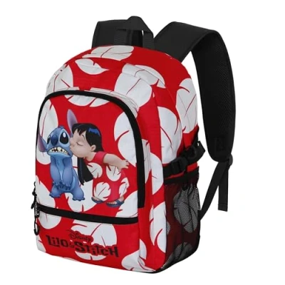 Afbeelding van Disney Lilo en Stitch Rugzak Premium Quality 3 Vakken Hoogte 44cm