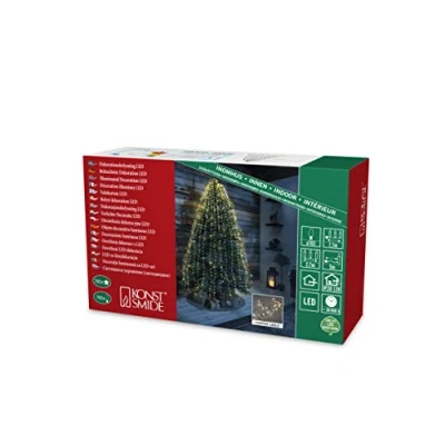 Afbeelding van Konstsmide 6373 160 LED engelenhaar Sterren Warmwit Transparant