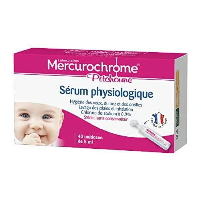 Afbeelding van Mercurochrome Pitchoune Fysiologische Zoutoplossing 40 Eenheidsdoses van 5 ml