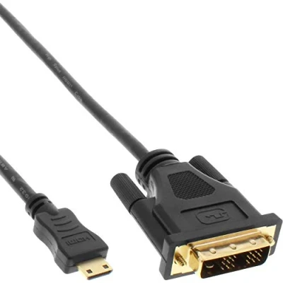 Afbeelding van Mini HDMI naar DVI D Single Link kabel / zwart 3 meter