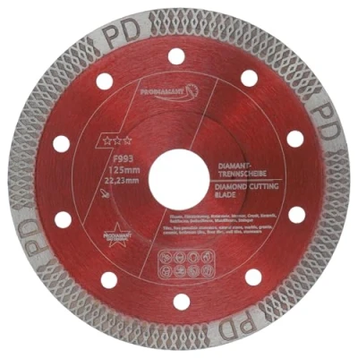 Afbeelding van PRODIAMANT Hoogwaardige diamantdoorslijpschijf voor tegels en porselein, 125 mm x 22,23 mm, PDX93.936,
