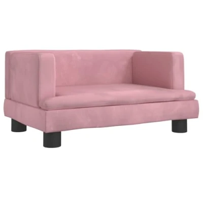 Afbeelding van vidaXL Hondenmand 60x40x30 cm fluweel roze