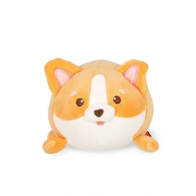 Afbeelding van Legami Superzacht knuffeldier, Corgi thema, mini formaat, met aanpasbare identiteitskaart, alleen staand, 14 x 15 12 cm