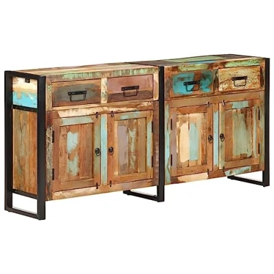 Afbeelding van vidaXL Dressoir, 172 x 35 80 cm, massief schroothout
