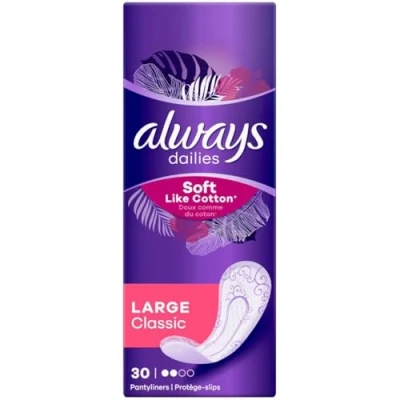 Afbeelding van Always Soft Like Cotton Inlegkruisje Large Classic, Pak Van 30 Stuks