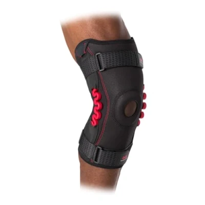 Afbeelding van NRG Knee Brace w/Spring Hinge Black XL