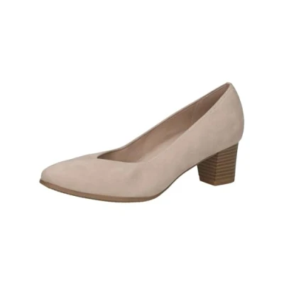 Afbeelding van Caprice Klassieke pumps, Dames, Maat: 39, Sand suede Leer