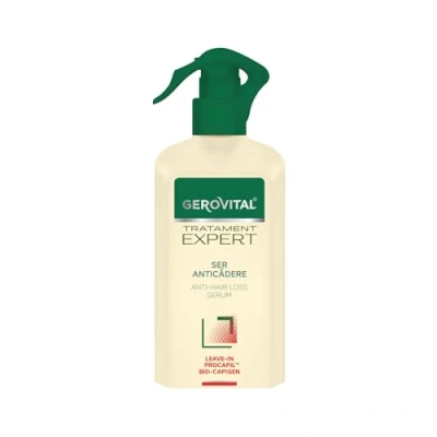 Afbeelding van Gerovital Tratament Expert Anti haaruitval serum LEAVE IN, met Procapilᵀᴹ, Bio capigen, Stimuleert een gezonde haargroei 150ml