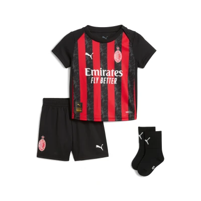 Afbeelding van AC Milan 25/26 baby thuistenue, Zwart/Rood, Maat 12 18M PUMA