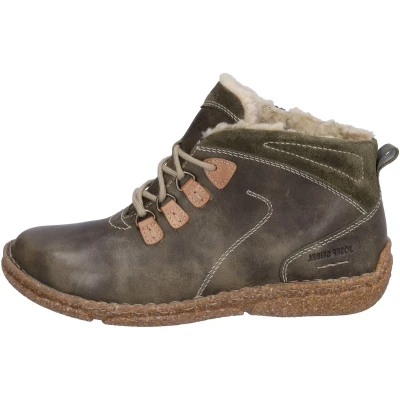 Afbeelding van Josef Seibel Neele Veterboots, Dames, Maat: 36, Moos kombi Leer