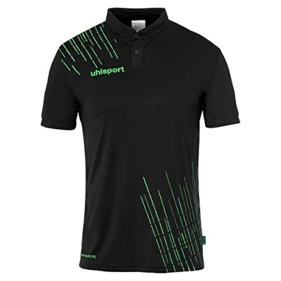 Afbeelding van Uhlsport Score 26 Polo Heren Zwart / Fluo Groen Maat: L