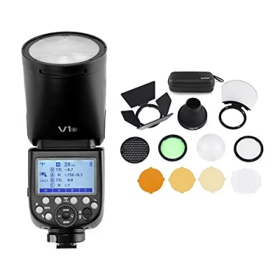 Afbeelding van Godox V1S Professionele flitscamera Speedlite ronde kop draadloos 2.4G Fresnel Zoom voor Sony a7RII a7R a58 a99 ILCE6000L a7RIII a7II a77 a350 bruiloft camera&#039;s