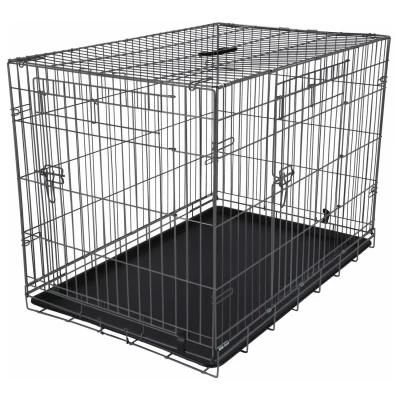 Afbeelding van Adori Safety+ Bench Met 2 Deuren Grijs Hondenbench 121x74x82 cm