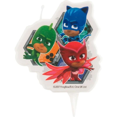 Afbeelding van DEKORA Verjaardagskaars van PJ Masks