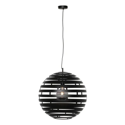 Afbeelding van Nettuno Hanglamp bol d: 50 cm zwart Modern Freelight 2 jaar garantie