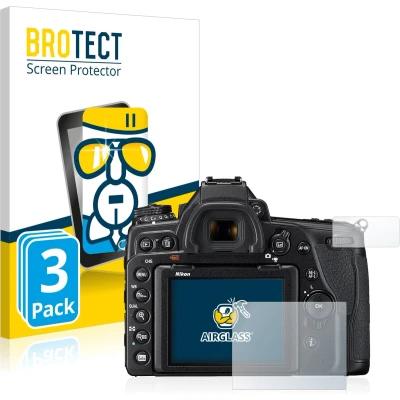 Afbeelding van BROTECT Screenprotector voor Nikon D780 Folie Beschermfolie Beschermglas transparant (3 Stuks)