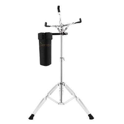 Image de Donner Grand support de caisse claire réglable, double entretoise étendue, avec baguettes pour tambours 25,4 à 35,6 cm diamètre, plage hauteur 66 101