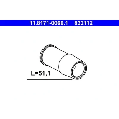 Afbeelding van Geleidehuls, remklauw ATE 11.8171 0066.1