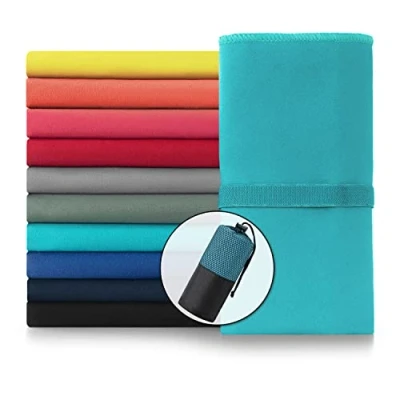 Afbeelding van Blumtal Sporthanddoek microvezel: 80 x 40cm, lichtgroen, set van 2