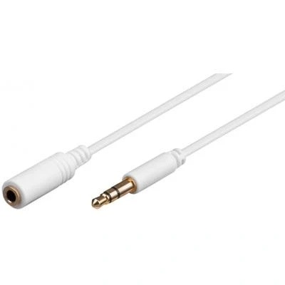 Image de Rallonge jack 3.5 mm Blanc 0,50m