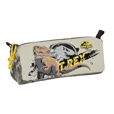 Afbeelding van Schoolpennenzak Jurassic World Warning Grijs 21 x 8 7 cm