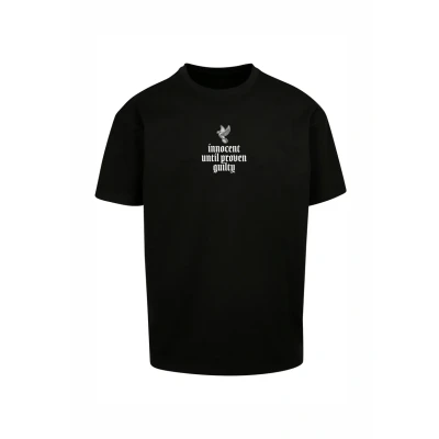 Afbeelding van Upscale by Mister Tee Justice Oversize Tshirt print, Heren, Maat: Small, Black
