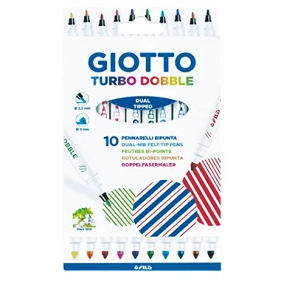 Afbeelding van Giotto Box of 10 fibre pens Turbo Dobble