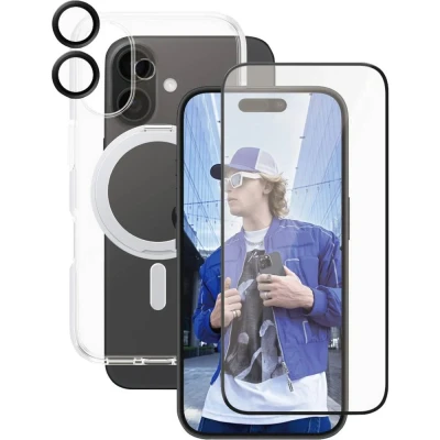 Afbeelding van PanzerGlass CARE by ® Panzerglas 3 in 1 Protection B1325+2853+1281 Screenprotector (glas) Apple iPhone 16 stuk(s) Anti vingerafdruk, Krasvast