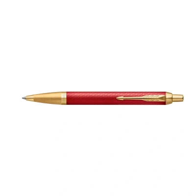 Afbeelding van Parker IM Premium balpen, medium, in giftbox, Deep red (rood/goud) balpen