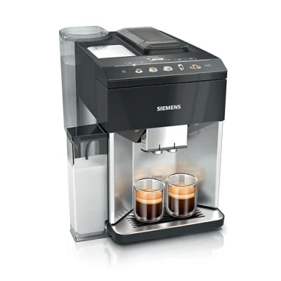 Afbeelding van Siemens EQ500 Volautomatisch koffiezetapparaat, 10 specialiteiten, 2 kopjes tegelijk, 1,9 l watertank, BRITA waterfilter, roestvrij staal/zwarte pianolak