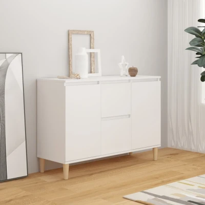 Afbeelding van Dressoir 103,5x35x70 cm spaanplaat wit