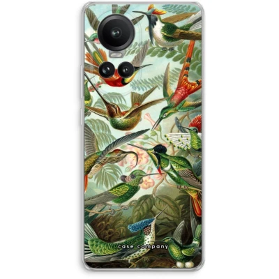 Afbeelding van Case Company® hoesje geschikt voor Oppo Reno 10 Pro Haeckel Trochilidae Soft Cover Telefoonhoesje Bescherming aan alle Kanten en Schermrand