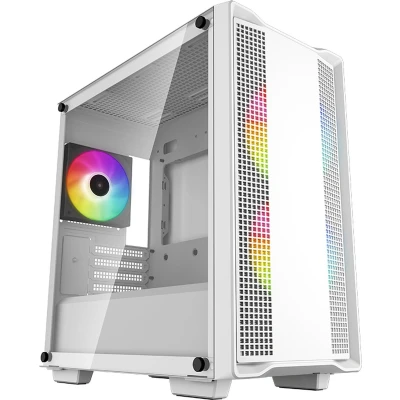 Afbeelding van DeepCool CC360 Micro tower PC behuizing Wit 3 voorgeïnstalleerde LED ventilators