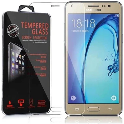 Afbeelding van Cadorabo Screenprotector geschikt voor Samsung Galaxy J5 PRIME / ON5 Pantser film Beschermende in KRISTALHELDER Geharde (Tempered) display beschermglas 9H hardheid met 3D Touch